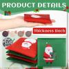 Ceenna 12 Pcs Fall Bean Bags Autumn Pumpkin Maple Halloween Ghost Corn Hole Game Bags for Tossing Game Thanksgiving Corn Hole Bean for Fall Holiday Party(Snowman and Santa Claus) view 3