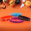 30pcs Halloween Rubber Bracelets for Kids Silicone Wristbands for Halloween Party Favors Supplies Rubber bracelets Bulk for kids&teens Gifts Holiday Trick or Treat Gifts and Goodie Bag Fillers view 2