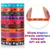 30pcs Halloween Rubber Bracelets for Kids Silicone Wristbands for Halloween Party Favors Supplies Rubber bracelets Bulk for kids&teens Gifts Holiday Trick or Treat Gifts and Goodie Bag Fillers view 3