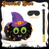 Aoriher Spider Piata Halloween Scary Piata Mexican Spooky Piata with Stick Blindfold and Confetti Fillable Candy Game Supplies for Birthday Fiesta Celebration Halloween Party Decorations view 4