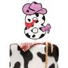 Cowgirl Happy 8th Birthday Cake Topper, Eight Cake Decor for Girl, My 8th Rodeo Western Birthday Party Decoration, Wild West Themed Party Supplies - Pink & Brown Glitter view 1