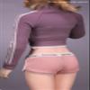 1/6 Scale Female Clothe,Female Sports Clothes Suit Coat Jacket Vest Shorts Costume Outfit Clothing for 12inch Action Figure Body (Pink Coat+White Vest+Pink Shorts) view 4