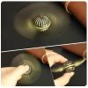 Brass Fidget Spinner Orb Anxiety Toy, Stress Relief Spin Fidgets Hand Bearing Tri Spinner for Kids Adults, Cool Ball Fingertip Gyro Spinning Top Novelty Gift for School Home Office view 3