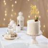 Gold DIY Happy birthday Cake Topper Acrylic Happy Birthday Cake Sign Party Decorations Supplies(Gold 1) view 3