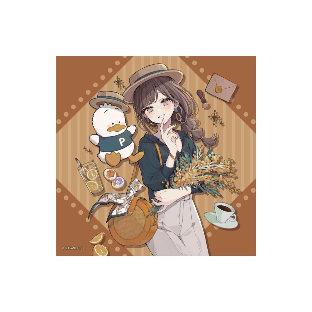 Akakura x Hapidanbui 09 Duck Peckle [Illustrated Illustration] Acrylic Block