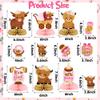 12 Pcs Pink Highland Cow Honeycomb Centerpieces - Floral Highland Cattle Baby Shower Party Table Decoration - It's a Girl Gender Reveal Cutout Welcome Baby Party Table Topper Photo Prop Decor view 2