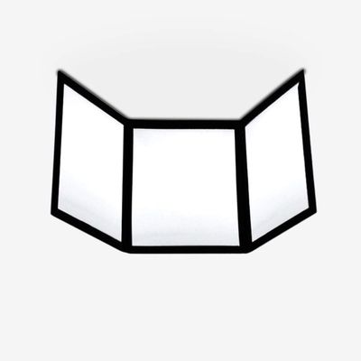 3 Way Magic Mirror,Tri Fold Mirrors for Practicing Magic Gimmick Illusions,Professional Magician Accessories,3 Sided Mirror for Cards Tricks