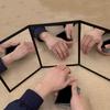 3 Way Magic Mirror,Tri Fold Mirrors for Practicing Magic Gimmick Illusions,Professional Magician Accessories,3 Sided Mirror for Cards Tricks view 2