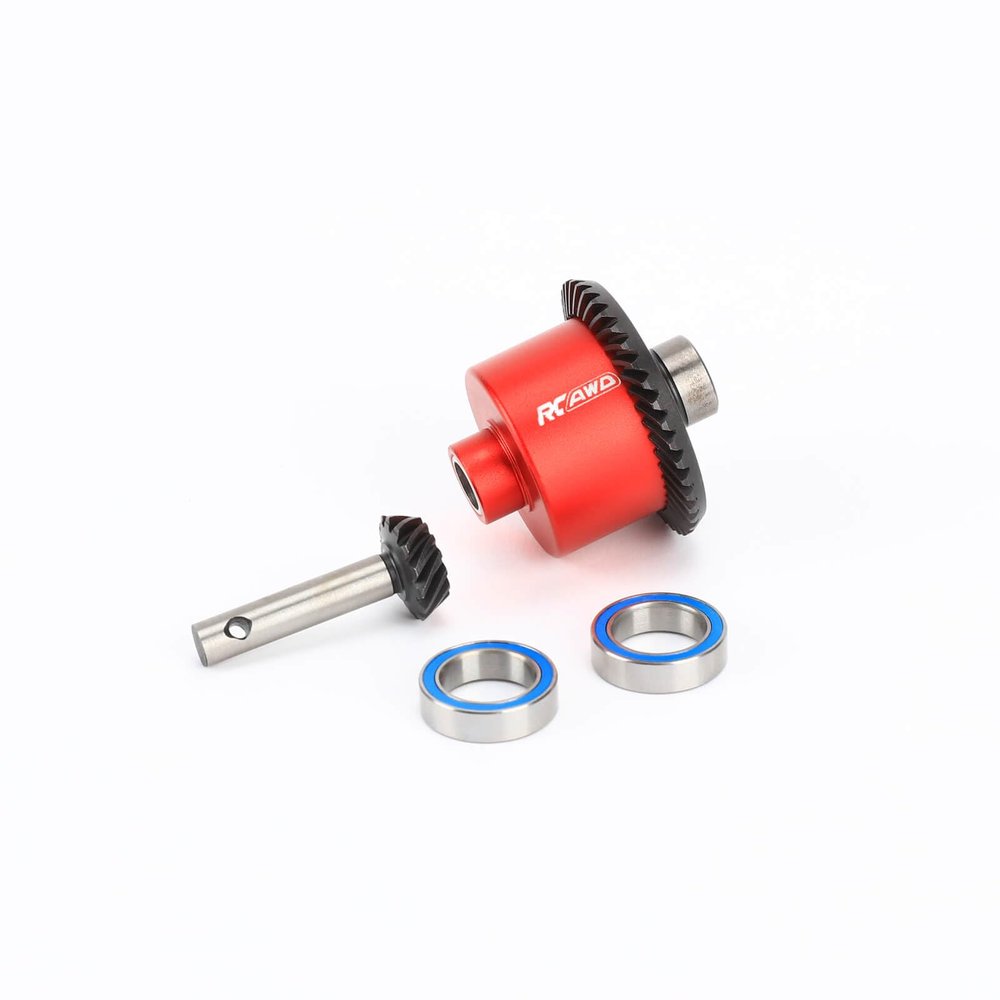 RCAWD 40Crmo Rear 40T Differential with 14T Input Gear for Losi 1/10 Baja Rey 4WD Hammer Rey U4 Rock Racer Upgrades Part
