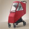 Universal Stroller Rain Cover - Windproof, Coldproof - Breathable Material, Ventilation Holes for Unrestricted Airflow (Wine Red) view 2