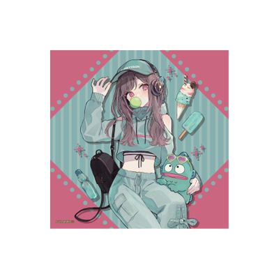 A3 Akakura x Hapidanbui 10 Hangyodon [Illustrated Illustration] Acrylic Block