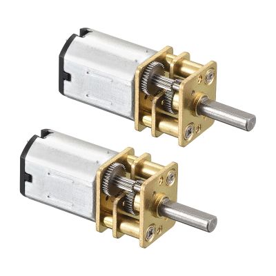 Rebower Micro Speed Reduction Gear Motor with Full Metal Gearbox [ for DIY RC Aircraft, Model Car ] - 2500RPM / DC 12V / 2 Pcs