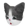 Cute Cat Mask, Novelty Full Face Cat Mask Plush Faux Fur Cat Mask Cosplay Costume Party Props for Halloween Costume Party (Gray) view 2