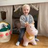 Kindsgut Bouncy Animal Hopper Hippo for Children, Designed in Germany, Playful and Modern Colors, air Pump Included, Indoors and Outdoors view 2