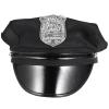 Beaupretty Police Hat Officer Cap Women Police Hat PU Leather Captain Officer Costume Accessories for Halloween Christmas Cosplay view 1