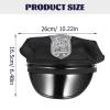 Beaupretty Police Hat Officer Cap Women Police Hat PU Leather Captain Officer Costume Accessories for Halloween Christmas Cosplay view 3