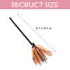 Halloween Witch Broom Lightweight Wizard Broomstick Prop Kids Cosplay Party Decoration Accessory view 2