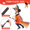 Halloween Witch Broom Lightweight Wizard Broomstick Prop Kids Cosplay Party Decoration Accessory view 4