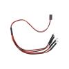 4 LED Rock Lights Kit for Axial SCX24 1/24 RC Crawler Car Upgrade Parts, White and Red Headlight Taillight Lighting System with Remote Control view 1