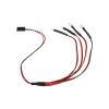 4 LED Rock Lights Kit for Axial SCX24 1/24 RC Crawler Car Upgrade Parts, White and Red Headlight Taillight Lighting System with Remote Control view 3