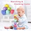 Aprilwolf Montessori Toys for Toddlers, 7-in-1 Activity Cube, Shape Sorter Toy| Baby Developmental Learning Toys| First Birthday Gifts view 3