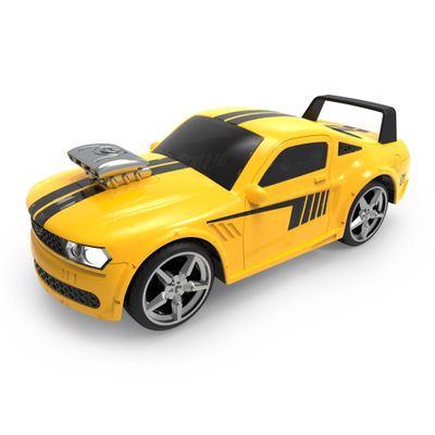 Driven by Battat  Toy Race Car  Push & Go Toy Car  Lights and Sounds  Kids 3 Years +  Yellow Sports Car Blitz