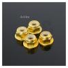 4pcs CNC Aluminum Flange Nylon Lock Nut M4 Multicolor for 1/10 1/14 RC Car Truck Crawler Drift TRX4 SCX10 Scania Universal Part (Color : Golden 4pcs) view 2