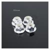 4pcs CNC Aluminum Flange Nylon Lock Nut M4 Multicolor for 1/10 1/14 RC Car Truck Crawler Drift TRX4 SCX10 Scania Universal Part (Color : Sliver 4pcs) view 2