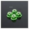 4pcs CNC Aluminum Flange Nylon Lock Nut M4 Multicolor for 1/10 1/14 RC Car Truck Crawler Drift TRX4 SCX10 Scania Universal Part (Color : Green 4pcs) view 2