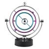 TOPINCN Balance Pendulum, Perpetual Motion Craft Celestial Body Movement Orbital Electric Wiggler, Revolving Art Balance Balls Office Desk Ornament view 1