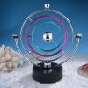 TOPINCN Balance Pendulum, Perpetual Motion Craft Celestial Body Movement Orbital Electric Wiggler, Revolving Art Balance Balls Office Desk Ornament view 3