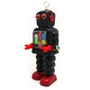 Charmgle Spring Wind-up Toys Desk Robot Adult Collection Toy, Photography Props Novelty Tinplate Toy Store Decoration Black view 1