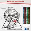 MR CHIPS Bingo Cage and Balls Set with 25 Jam Proof Shutter Slide Cards view 2