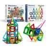 Discovery 100-Piece 3D Magnetic Tiles Set, Educational STEM Kids Toys, Ages 4+, Construction Building Block Creativity Kit, Engineering Development view 1