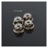 4pcs CNC Aluminum Flange Nylon Lock Nut M4 Multicolor for 1/10 1/14 RC Car Truck Crawler Drift TRX4 SCX10 Scania Universal Part (Color : Titanium 4pcs) view 2