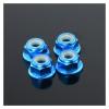 4pcs CNC Aluminum Flange Nylon Lock Nut M4 Multicolor for 1/10 1/14 RC Car Truck Crawler Drift TRX4 SCX10 Scania Universal Part (Color : Titanium 4pcs) view 3