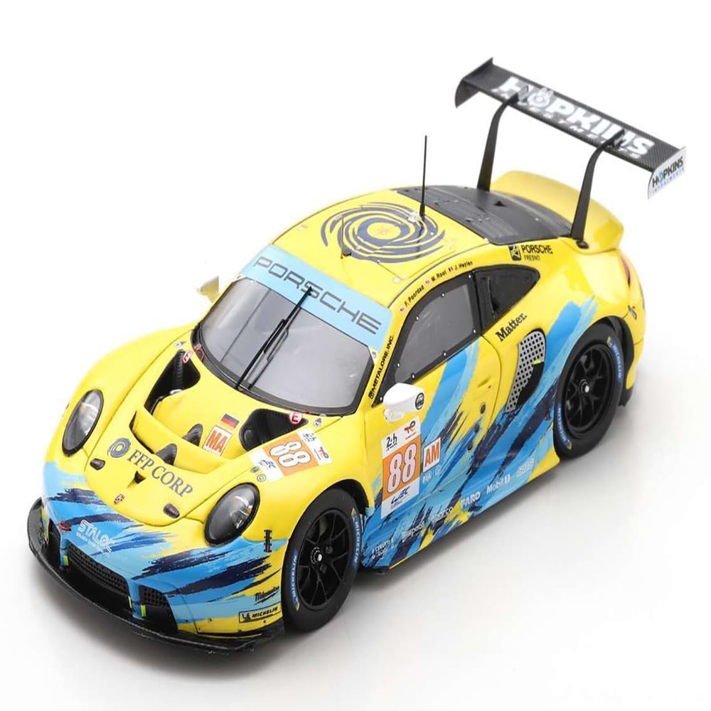 911 RSR-19#88 Fred Poordad - Maxwell Root - Jan Heylen Dempsey-Proton Racing GTE Am 24 Hours of Le Mans (2022) with Acrylic Display Case 1/18 Model Car by Spark 18S822
