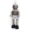 Charmgle Spring Wind-up Toys Desk Robot Adult Collection Toy, Photography Props Novelty Tinplate Toy Store Decoration Silver view 4