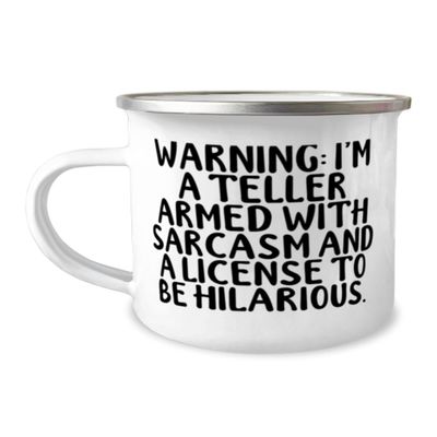 Funny Mother's Day Unique Gifts for Coworkers, Unique Gifts from Friends, Sarcastic Teller Mug