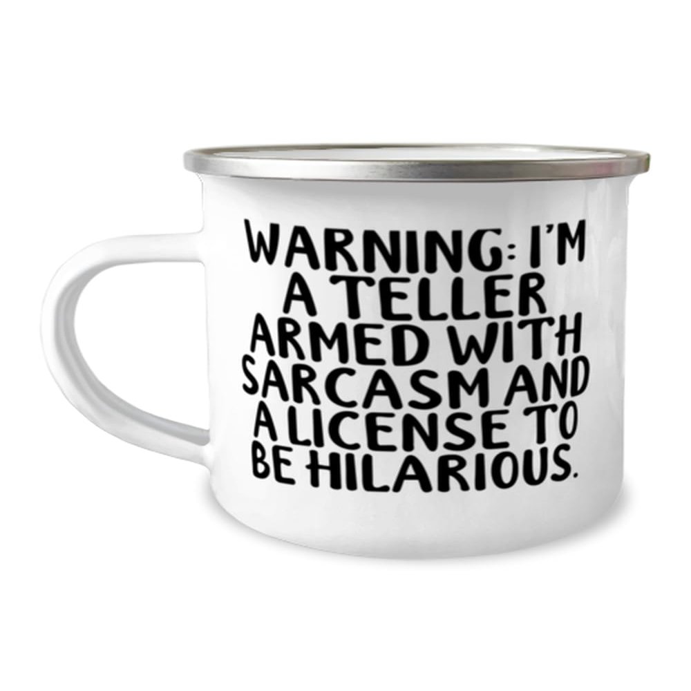 Funny Mother's Day Unique Gifts for Coworkers, Unique Gifts from Friends, Sarcastic Teller Mug