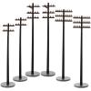 EXCEART Miniature Telephone Poles 30 Pcs O Gauge Train Accessories Plastic Telegraph Poles for Model Railway Diorama Sand Table Micro Landscape Decor view 1