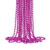 ZZYFGH 12 Pcs Hot Pink Beads Necklace, 33" 7mm Breast Cancer Bead Necklaces, Mardi Gras Beads Necklace, Breast Cancer Awareness Accessories Bead Necklaces Bulk for Wedding Birthday Gender Reveal Party Events Supplies view 1