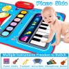 Baby Toys for 1 Year Old: Baby Musical Mat Toddler Toys Age 1-2 - 2 in 1 Piano Drum Babies Play Mat - Infant Music Toy 12-18 Months Babies Birthday Valentines Gifts for 1 2 3 Year Old Boys Girls view 2