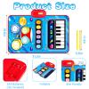 Baby Toys for 1 Year Old: Baby Musical Mat Toddler Toys Age 1-2 - 2 in 1 Piano Drum Babies Play Mat - Infant Music Toy 12-18 Months Babies Birthday Valentines Gifts for 1 2 3 Year Old Boys Girls view 4