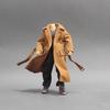 1/18 Scale Male Clothes,Men's Long Coat Windbreak Jacket Costume Outfit Clothing for 3.75inch Soldier Action Figure Body Doll (1pc Khaki Windbreak) view 3