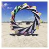 2m Snake Spinning Windsock Ring Kite Line Laundry Inflatable Show Kite for Kite Festival Best 30D Ripstop Nylon with Bag (Color : 2pcs Rainbow Black, Size : 2m) view 3