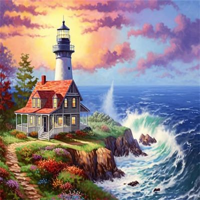1000 Piece Jigsaw Puzzles for Adults Beach Lighthouse Sunset Formation Wooden DIY Families Toys Gift for Home 29.5 x 19.6 in