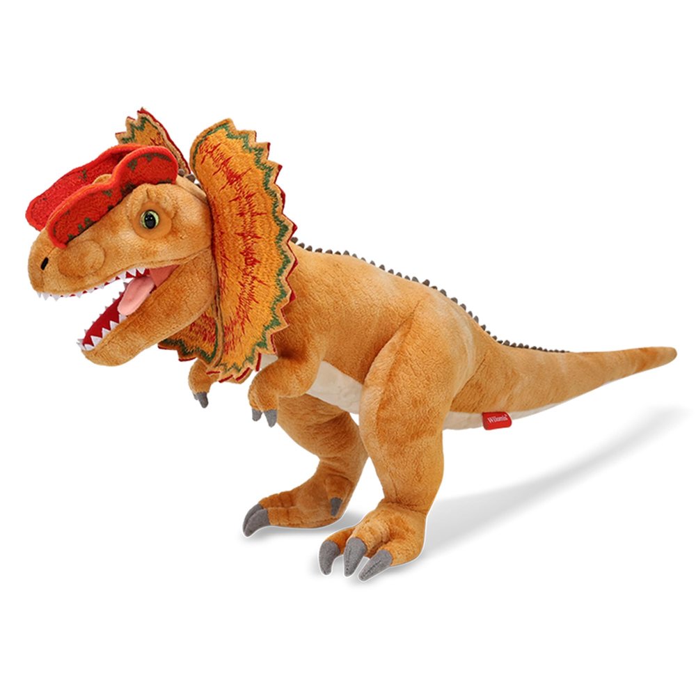Wilomis Dinosaur Stuffed Animal - 20.5'' Dilophosaurus Plush Toy with Beautiful Arched Crests, Soft Stuffed Dinosaurs for Boys 3-5 Kids Birthday GiftMale