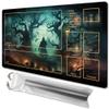 MTG Playmat Size 24x14in Free Storage Bags Non-Slip Backing Printing, Ideal for Card Game Enthusiasts TCG Playmat (with Zone,High-Tech) view 1