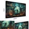 MTG Playmat Size 24x14in Free Storage Bags Non-Slip Backing Printing, Ideal for Card Game Enthusiasts TCG Playmat (with Zone,High-Tech) view 3